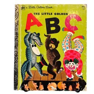 VTG 1977, 32nd Print, Little Golden ABC, Little Golden Book, Pictures by DeWitt